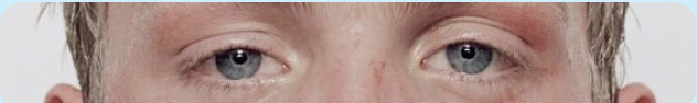 Close-up of a viewer's eyes